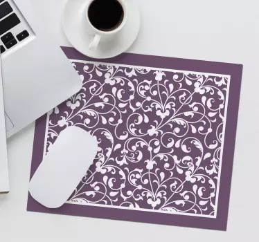 Patronen muismat bloemig draaiend patroon - TenStickers