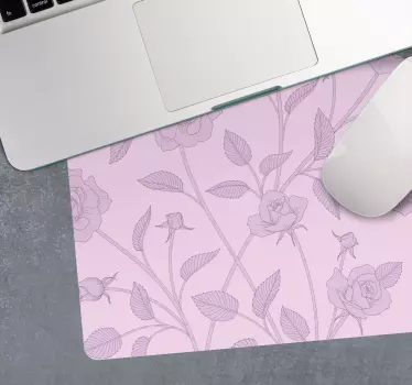 Patronen muismat bloemige rozen abstract - TenStickers