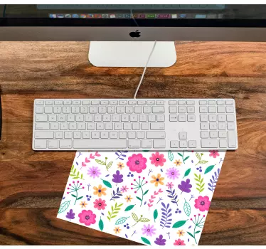 Patronen muismat bloemrijke compositie instelling - TenStickers