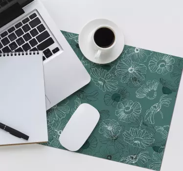 Patronen muismat botanisch decoratief element - TenStickers