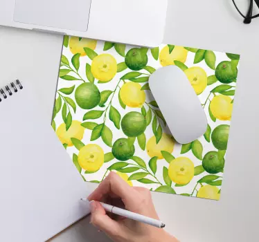Patronen muismat citrusvruchten arrangement - TenStickers