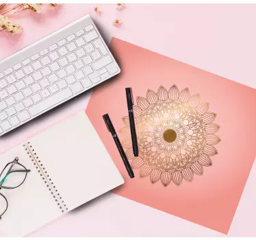 Patronen muismat elegant bloemen mandala - TenStickers
