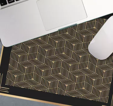 Patronen muismat geometrisch bladeren patroon - TenStickers