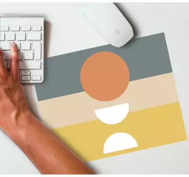 Patronen muismat geometrische circulaire elementen - TenStickers