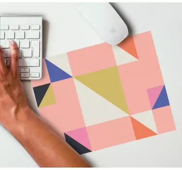 Patronen muismat geometrische driehoeken indeling - TenStickers