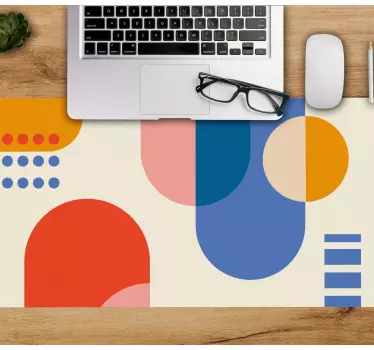 Patronen muismat geometrische kleurenmix - TenStickers