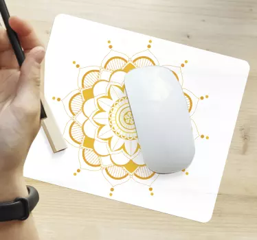 Patronen muismat mandala bloem motief - TenStickers