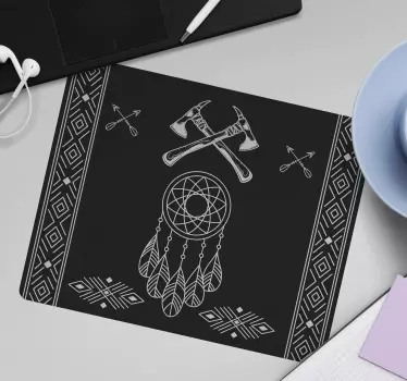 Patronen muismat native american dromenvanger - TenStickers