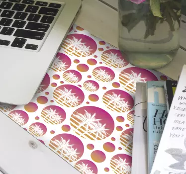 Patronen muismat tropisch cirkel motief - TenStickers