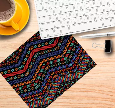 Patronen muismat vibrant geometrisch motief - TenStickers