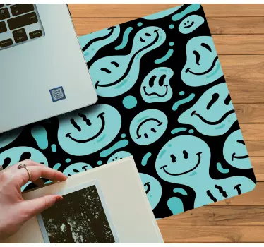 Patronen muismat vrolijke smiley elementen - TenStickers