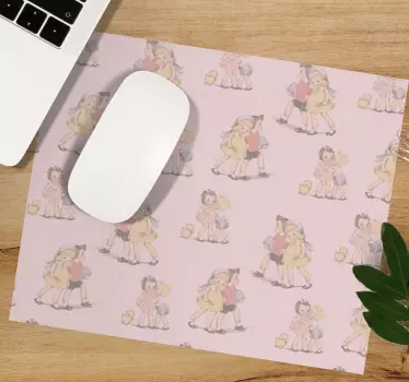 Patroon van jeugdvrienden originele muismat - TenStickers