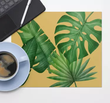 Tropisch bladmotief patronen muismat - TenStickers