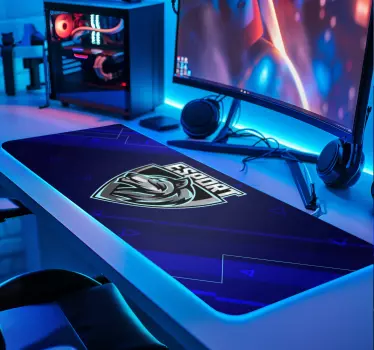 Uw e-sports -logo Gaming muismat - TenStickers