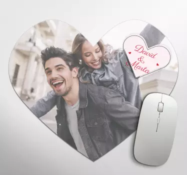 Valentijnsdag liefde Muismat met naam - TenStickers