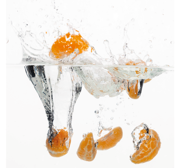 Fruit in water rolgordijn keuken - TenStickers