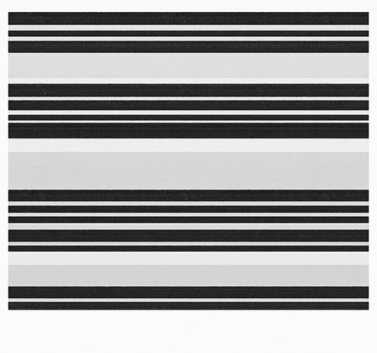 righe bianco nero raambekleding badkamer - TenStickers