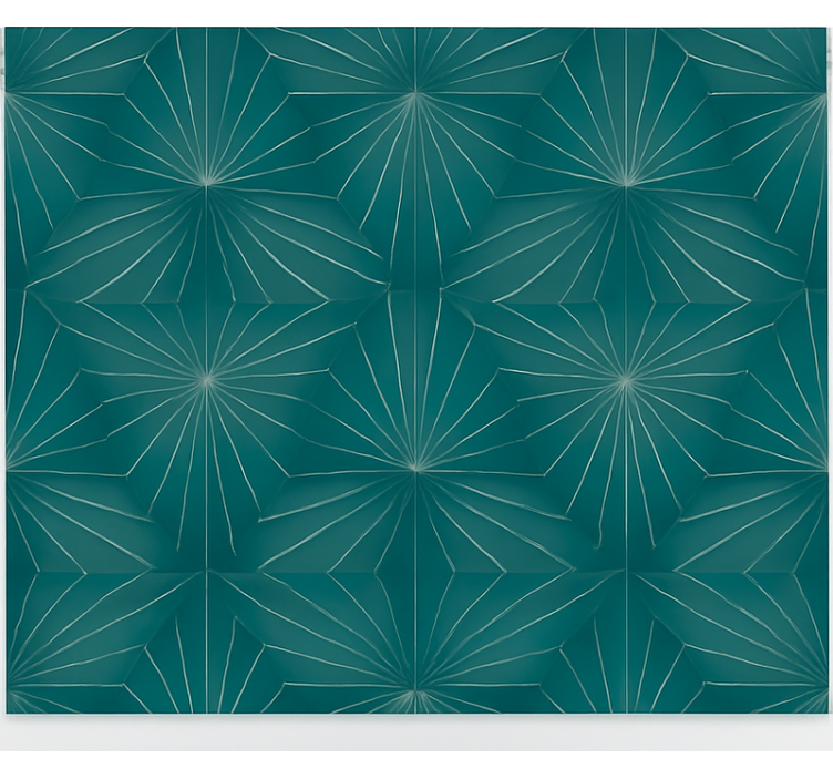 Stervormig geometrisch rolgordijn tienerkamer - TenStickers