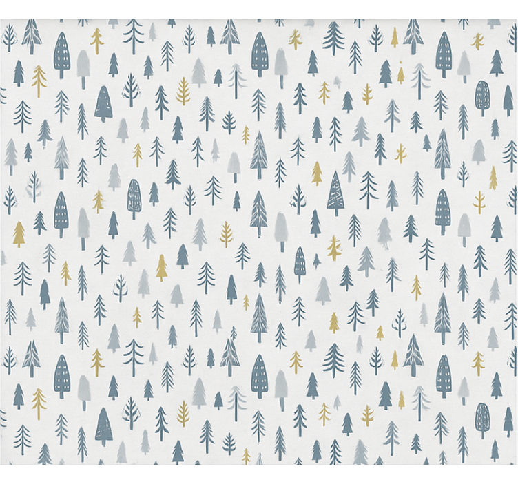 Raambekleding scandinavisch winterboslandschap - TenStickers