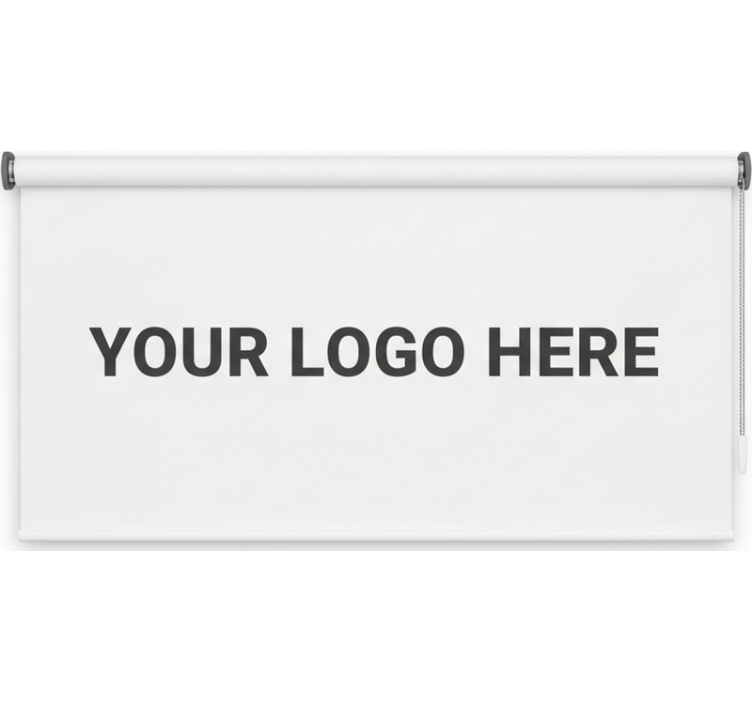Rolgordijn kantoor met bedrijfslogo op maat - TenStickers