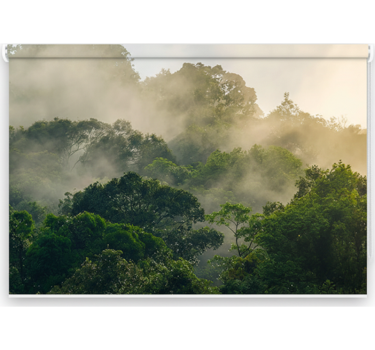 Rolgordijn bomen lush jungle canopy - TenStickers