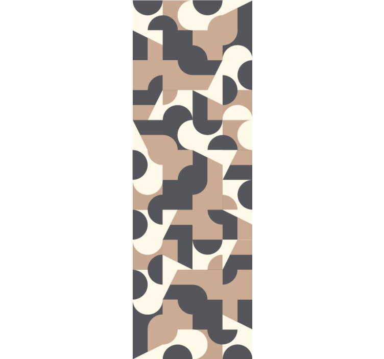 Thuis kantoor raambekleding contrasterende kleurenpatroon - TenStickers