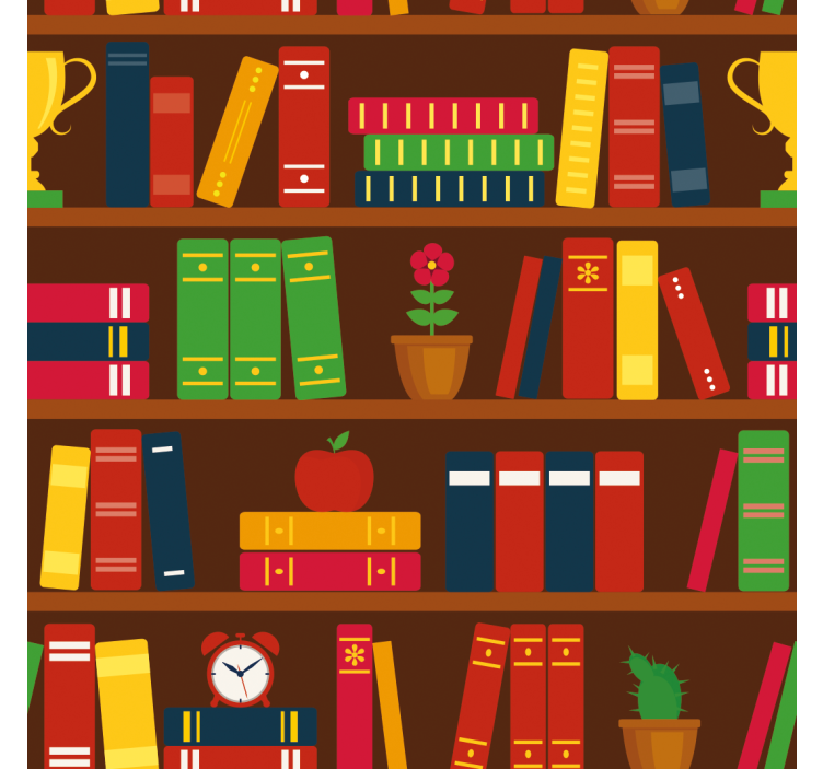 Thuis kantoor raambekleding voor thuisbibliotheek - TenStickers