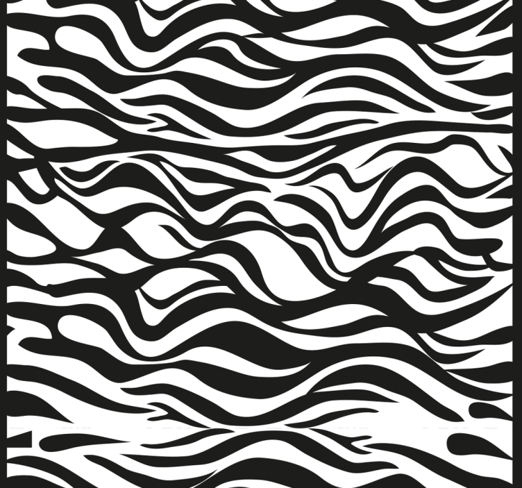 Thuis kantoor raambekleding zebra strepen patroon - TenStickers
