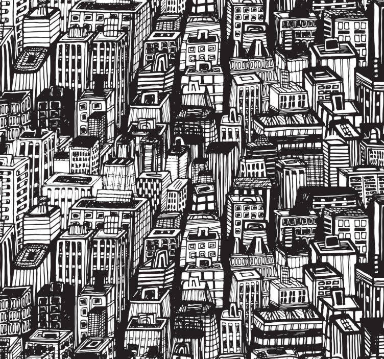 Thuis kantoor raambekleding new york wolkenkrabbers - TenStickers