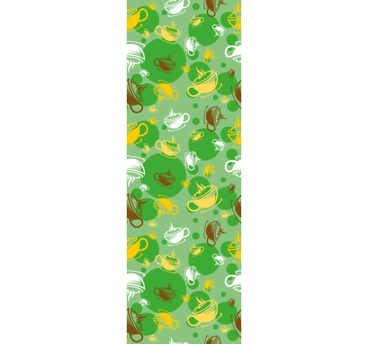 Rolgordijn keuken koffiemok collectie - TenStickers