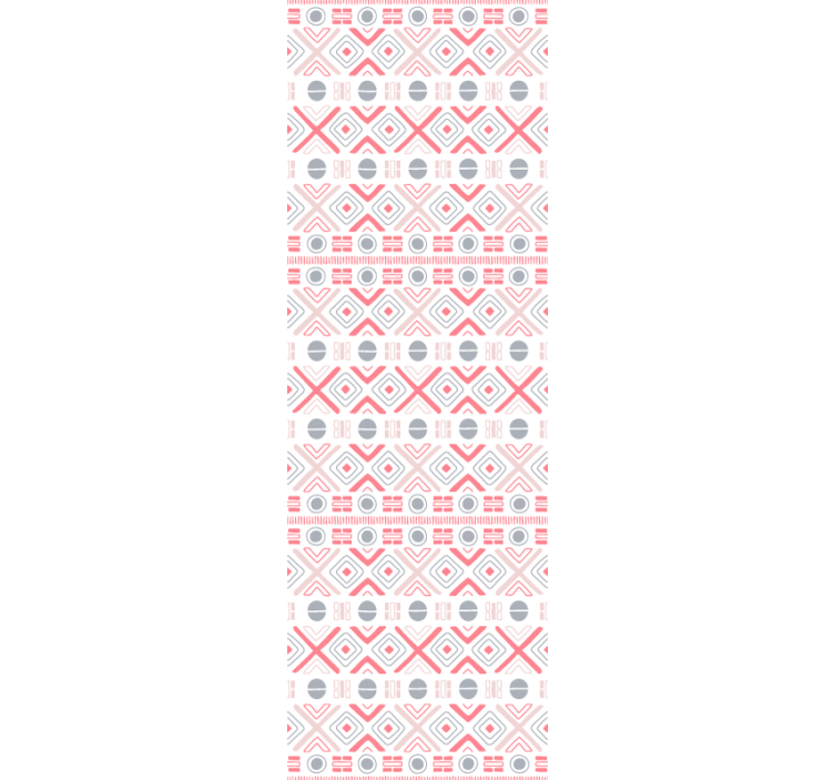 Rolgordijn keuken tribal patronen zachte kleuren - TenStickers