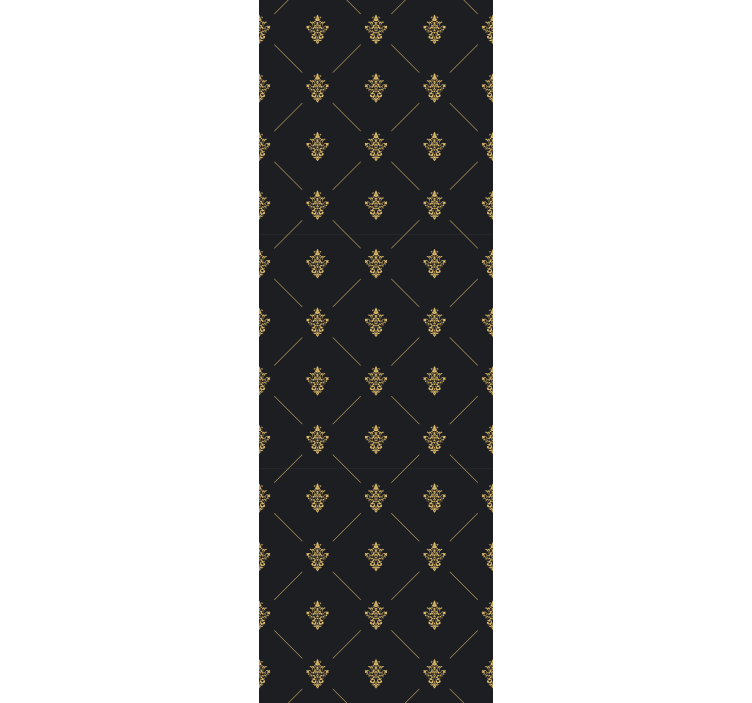 Rolgordijn keuken elegante donkere tegels - TenStickers