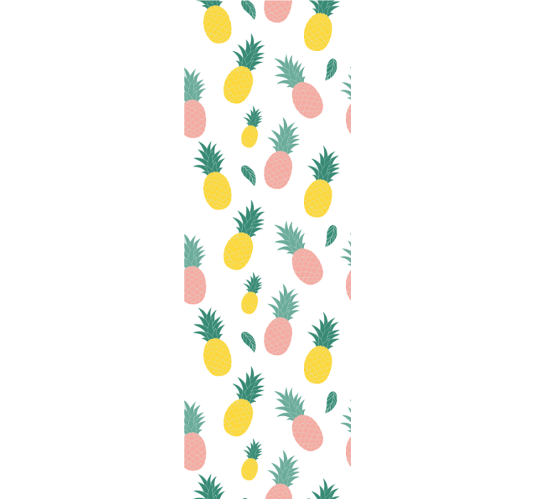 Rolgordijn keuken ananas patroon fruits design - TenStickers