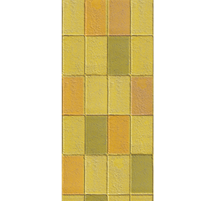 Rolgordijn keuken kawaii stijl gele schaduw - TenStickers