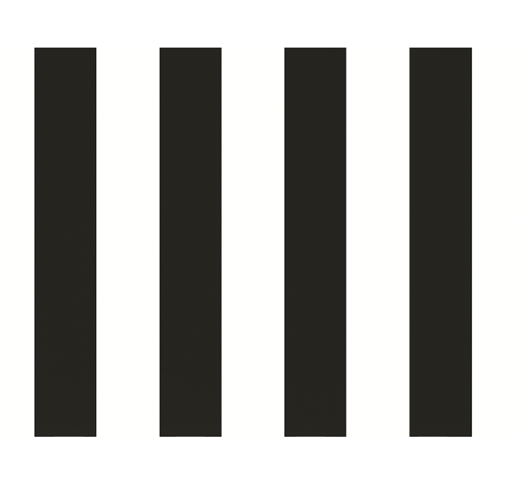 Rolgordijn keuken witte en zwarte strepen - TenStickers