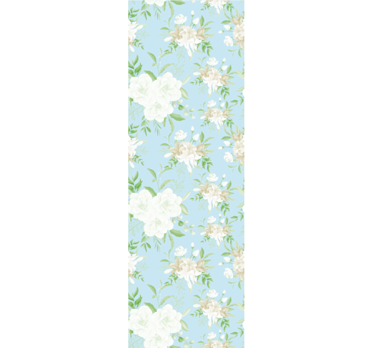 Eetkamer rolgordijn wilde bloemen grandmillenial stijl - TenStickers