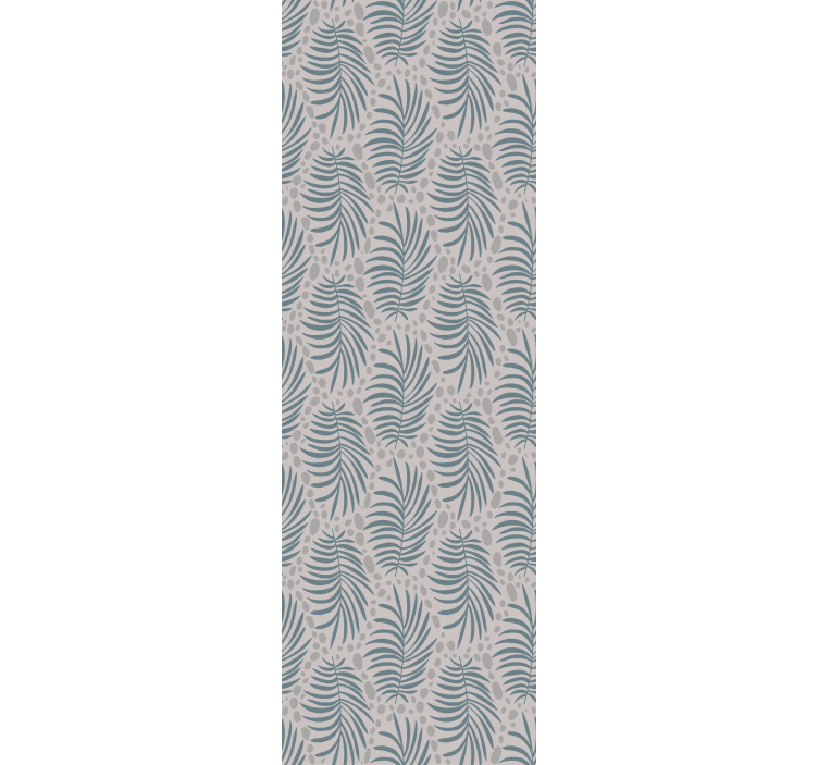 Eetkamer rolgordijn tropical blauw hamptons patroon - TenStickers