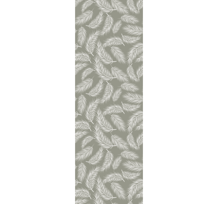 Eetkamer rolgordijn tropisch beige hamptons patroon - TenStickers