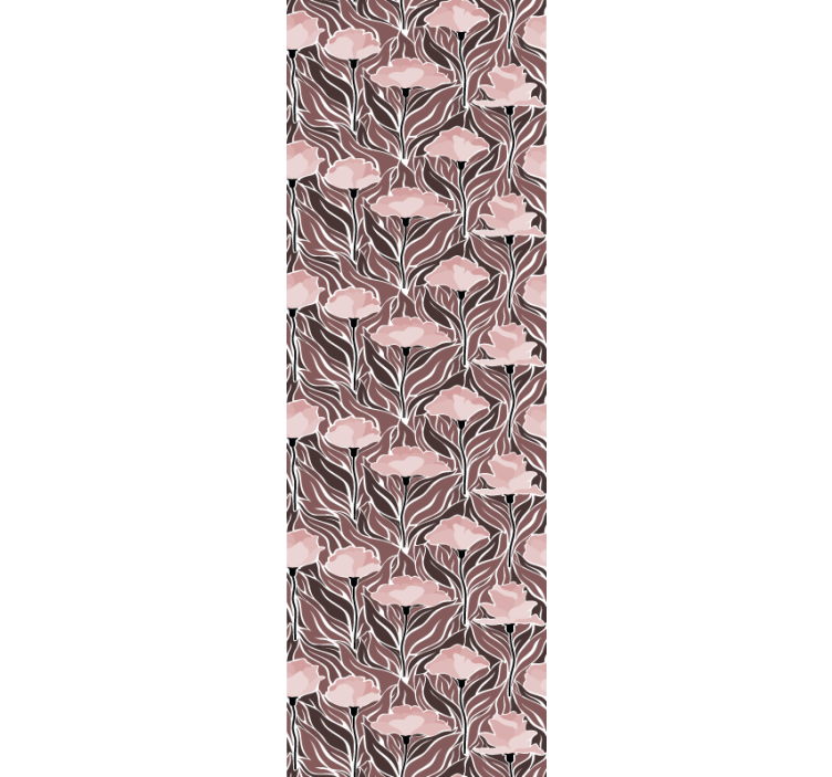 Eetkamer rolgordijn vintage abstract patroon - TenStickers