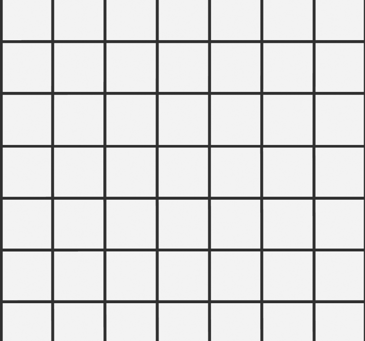 Eetkamer rolgordijn ongelijkmatig dambord - TenStickers