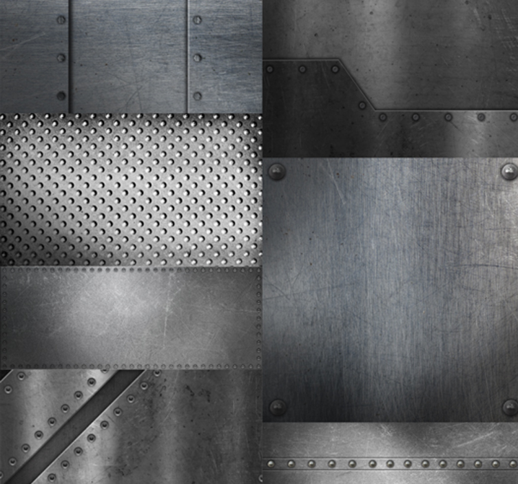 Eetkamer rolgordijn brass wand - TenStickers