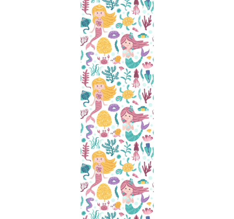 Rolgordijn kinderkamer zeemeermin avontuur - TenStickers