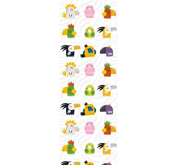 Rolgordijn kinderkamer vrolijk monster muurdecor - TenStickers