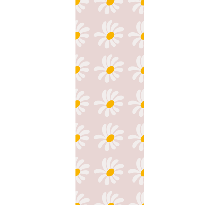 Rolgordijn kinderkamer bloemenillustratie boho stijl - TenStickers