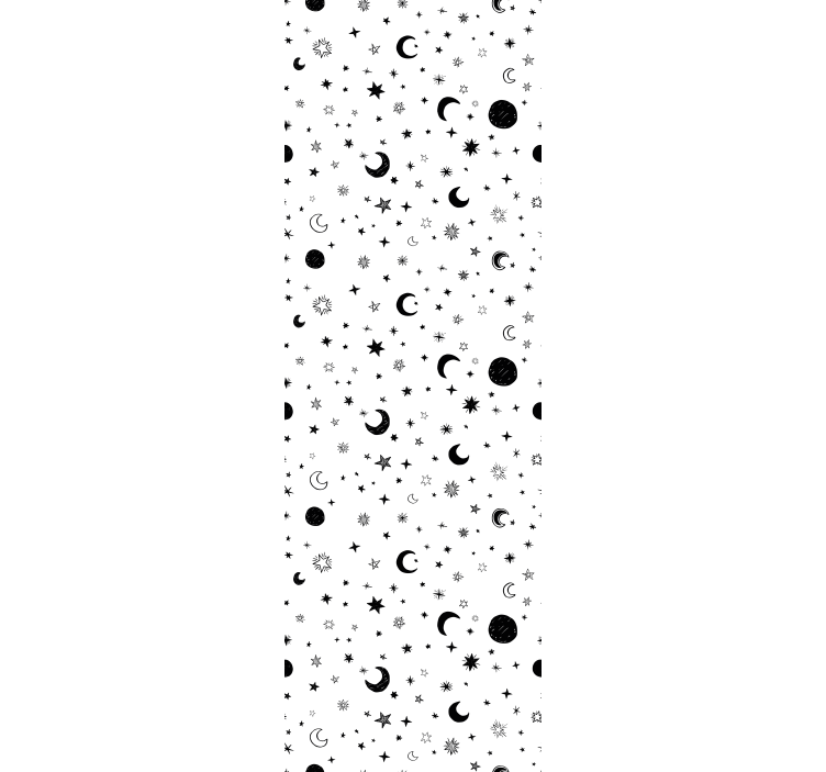 Rolgordijn kinderkamer buitenaardse ruimte met sterren - TenStickers