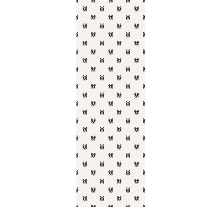 Rolgordijn kinderkamer franse bulldog cartoon ontwerp - TenStickers