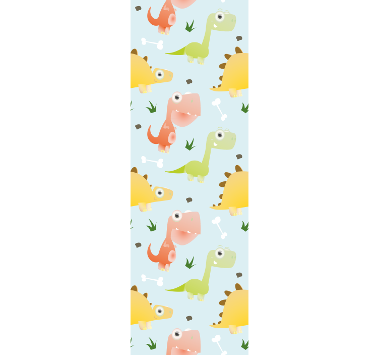 Rolgordijn kinderkamer klein dino patroon - TenStickers