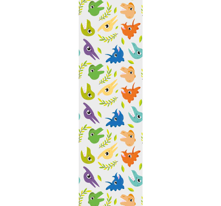 Rolgordijn kinderkamer retro game dinosaurussen - TenStickers