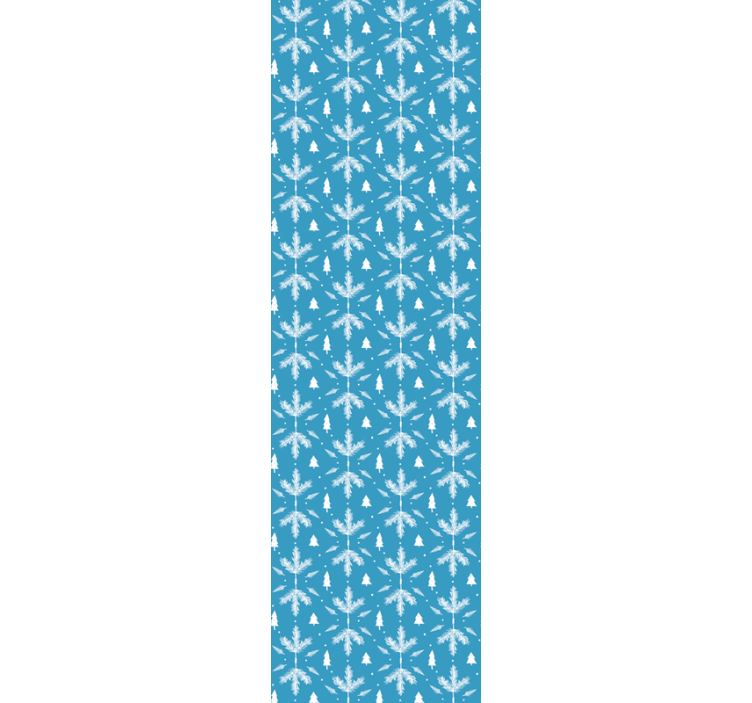 Rolgordijn kinderkamer scandinavisch stijl folk blauw - TenStickers