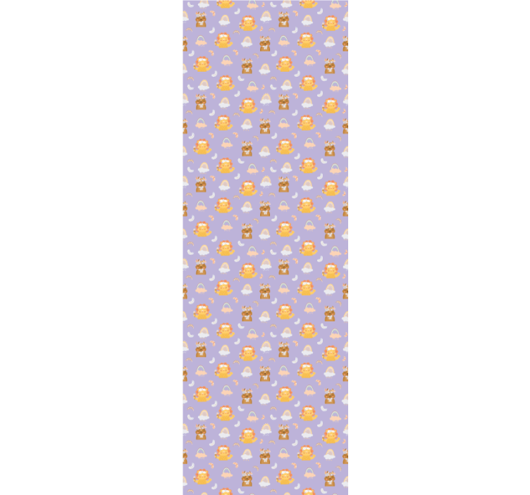 Rolgordijn kinderkamer dieren en regenbogen - TenStickers